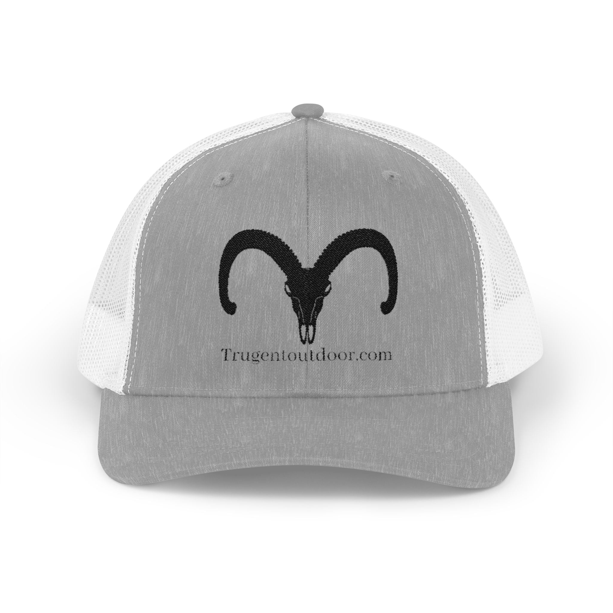 Ram Skull Design Snapback Trucker Cap -