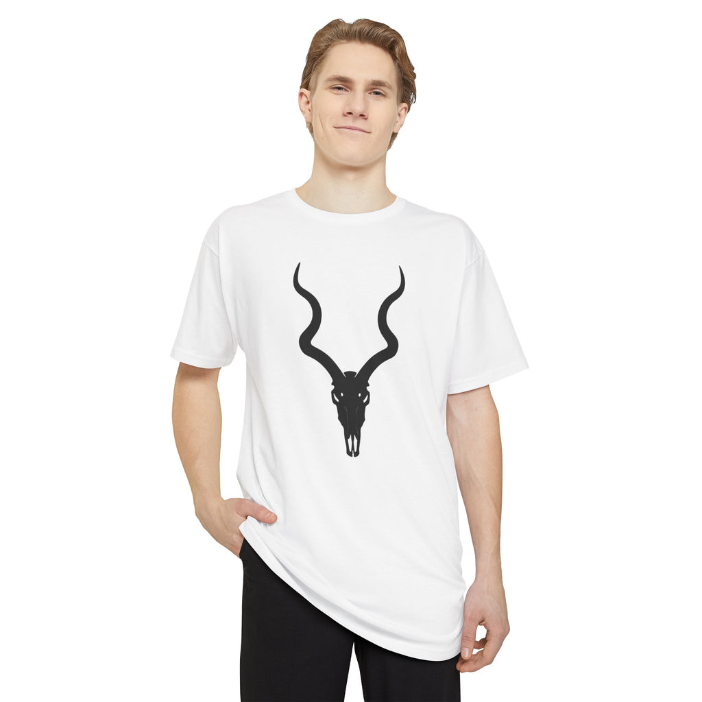 Urban Skull Graphic Tee - Unisex Long Body Design