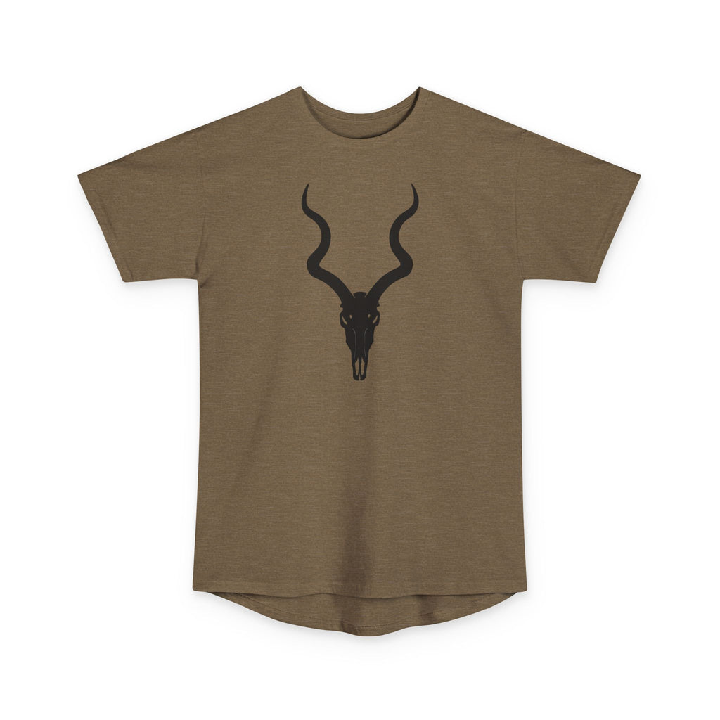 Urban Skull Graphic Tee - Unisex Long Body Design