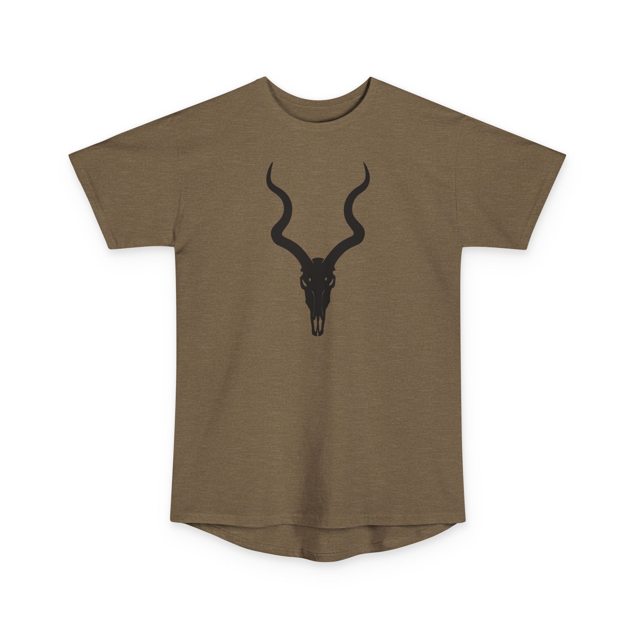 Urban Skull Graphic Tee - Unisex Long Body Design