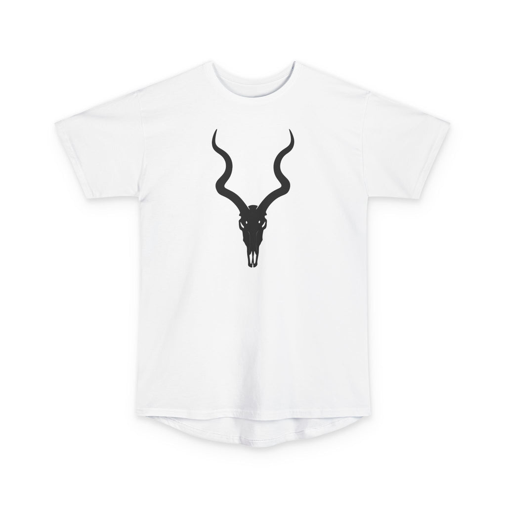 Urban Skull Graphic Tee - Unisex Long Body Design