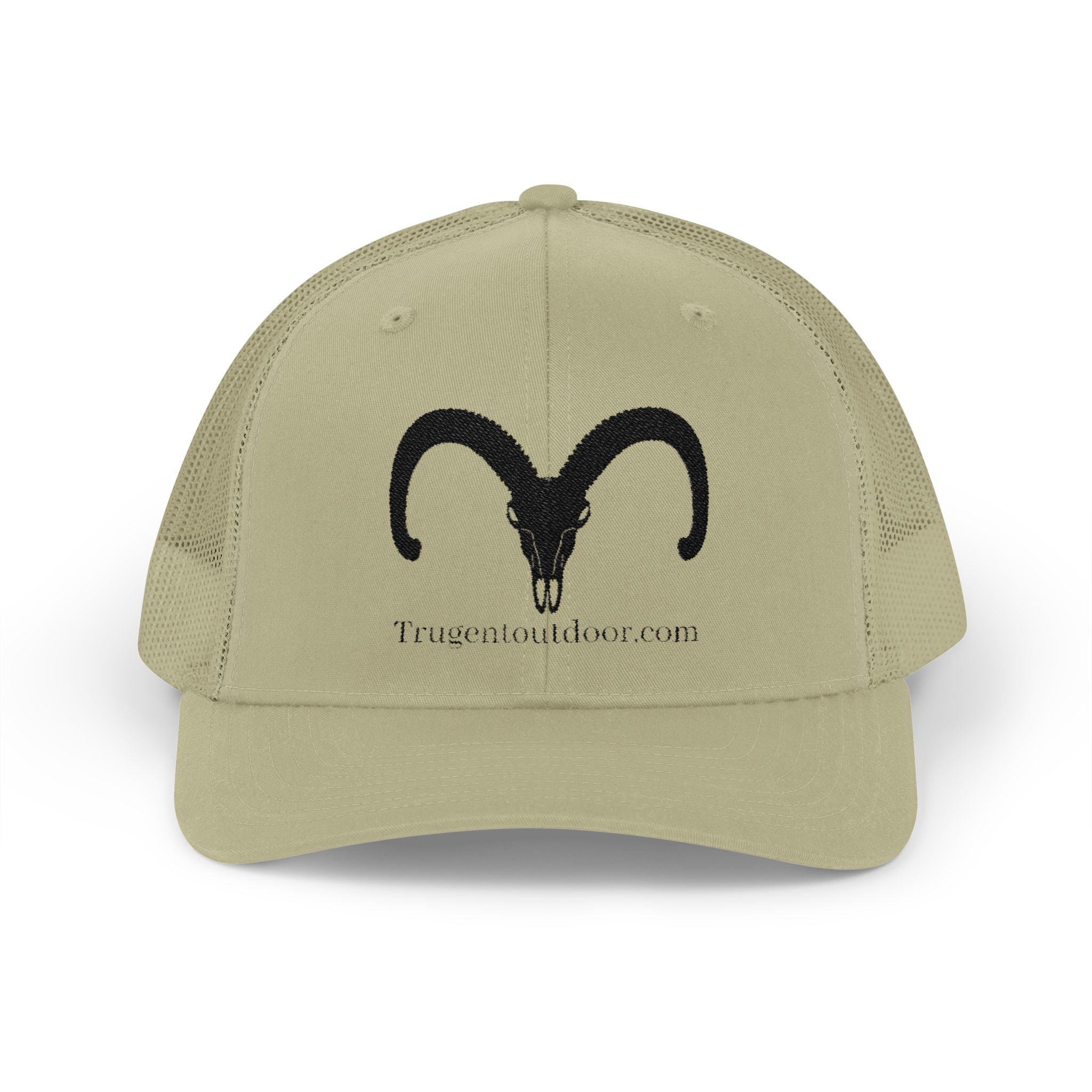 Ram Skull Design Snapback Trucker Cap -