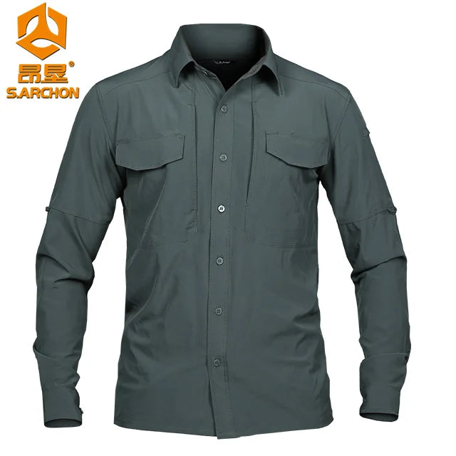 Outdoor Tactical Fishing/Hunting Shirt Quick Dry Casual Workwear Safari Shirts