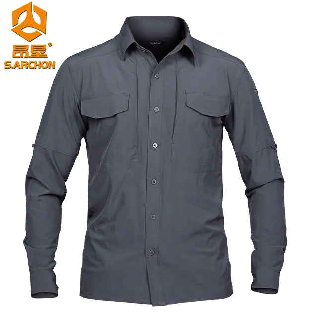 Outdoor Tactical Fishing/Hunting Shirt Quick Dry Casual Workwear Safari Shirts