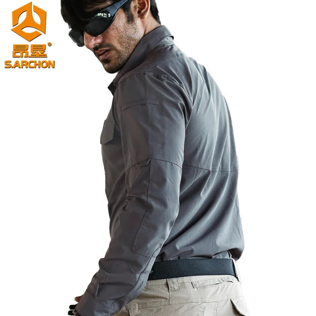 Outdoor Tactical Fishing/Hunting Shirt Quick Dry Casual Workwear Safari Shirts