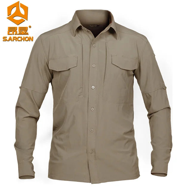 Outdoor Tactical Fishing/Hunting Shirt Quick Dry Casual Workwear Safari Shirts
