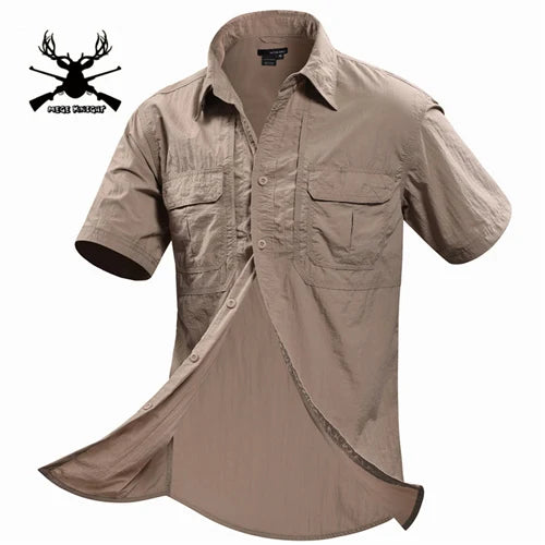 Men Short Sleeve Shirt Casual Shirt