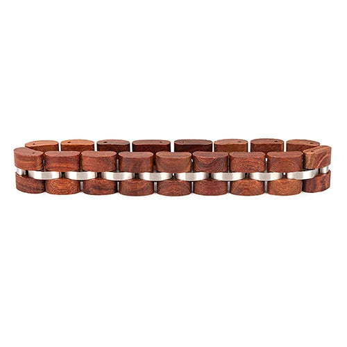 Wooden and Titanium Men's Bracelet