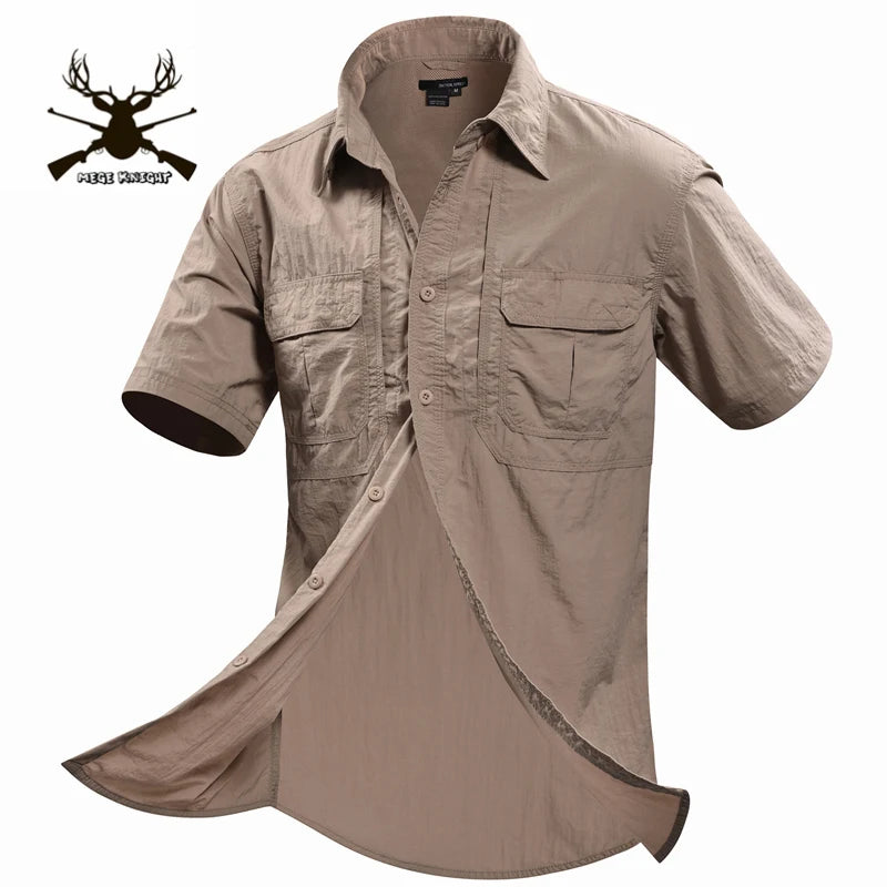 Men Short Sleeve Shirt Casual Shirt