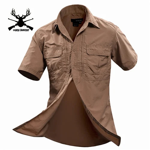 Men Short Sleeve Shirt Casual Shirt