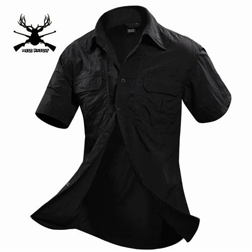 Men Short Sleeve Shirt Casual Shirt
