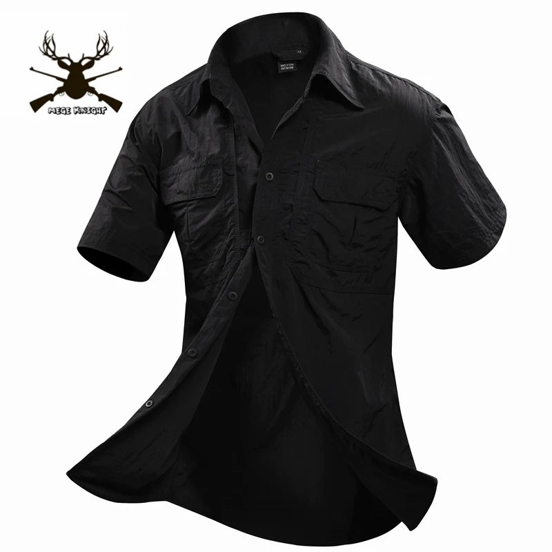 Men Short Sleeve Shirt Casual Shirt