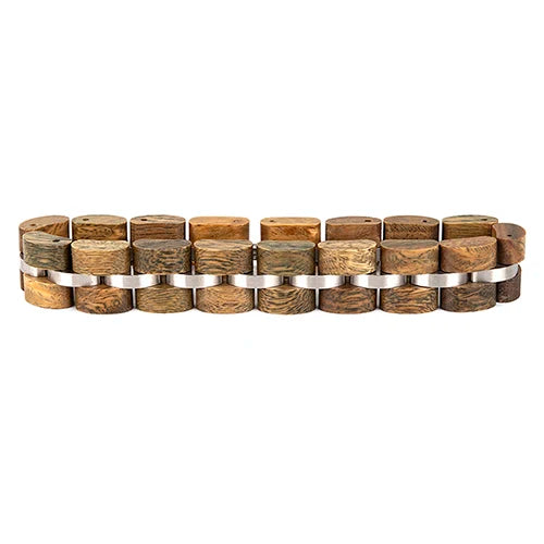 Wooden and Titanium Men's Bracelet