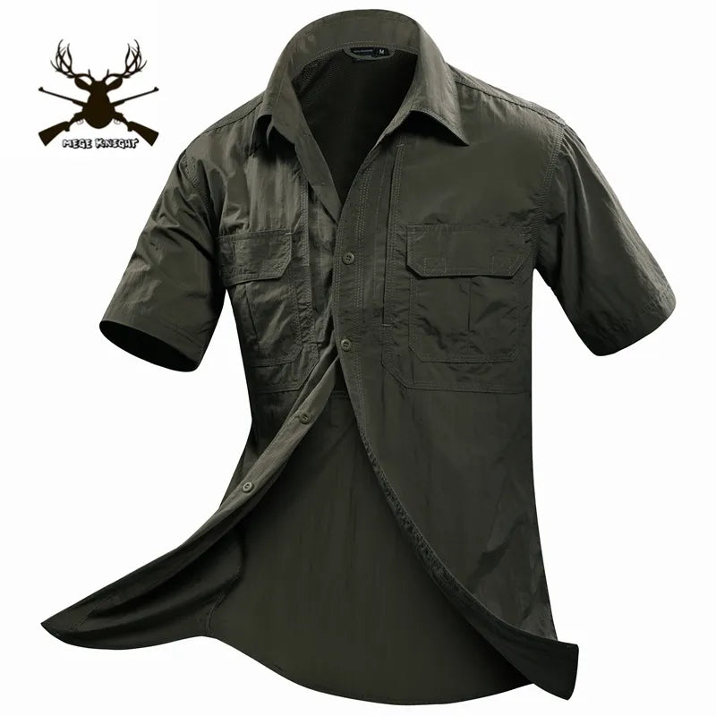 Men Short Sleeve Shirt Casual Shirt