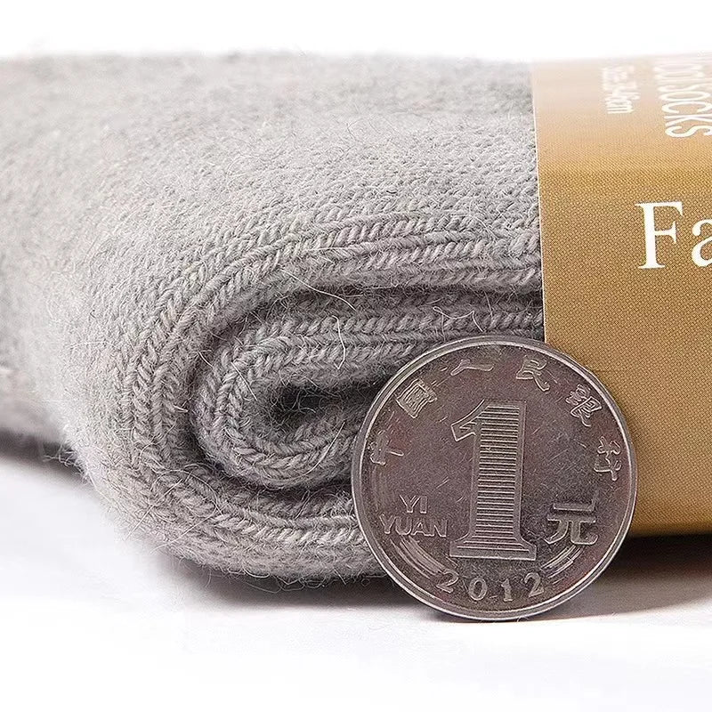 4Pairs/Lot Men's Winter Super Thick Thermal Socks Wool- High Quality Merino