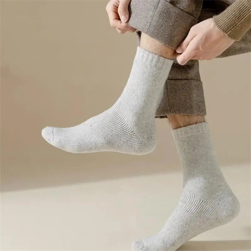 4Pairs/Lot Men's Winter Super Thick Thermal Socks Wool- High Quality Merino