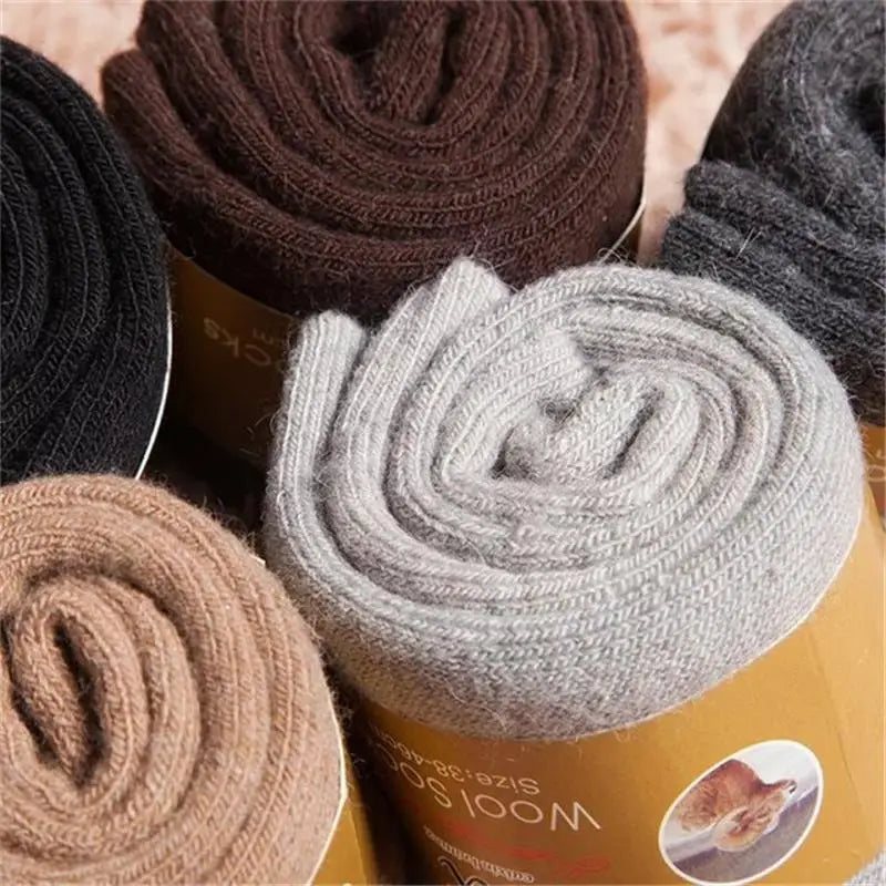 4Pairs/Lot Men's Winter Super Thick Thermal Socks Wool- High Quality Merino
