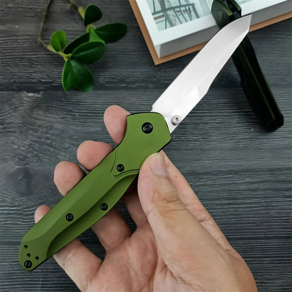 Pocket Knife Aluminium Handle Outdoor Defense Flipper Knives With Dust Bag Tools