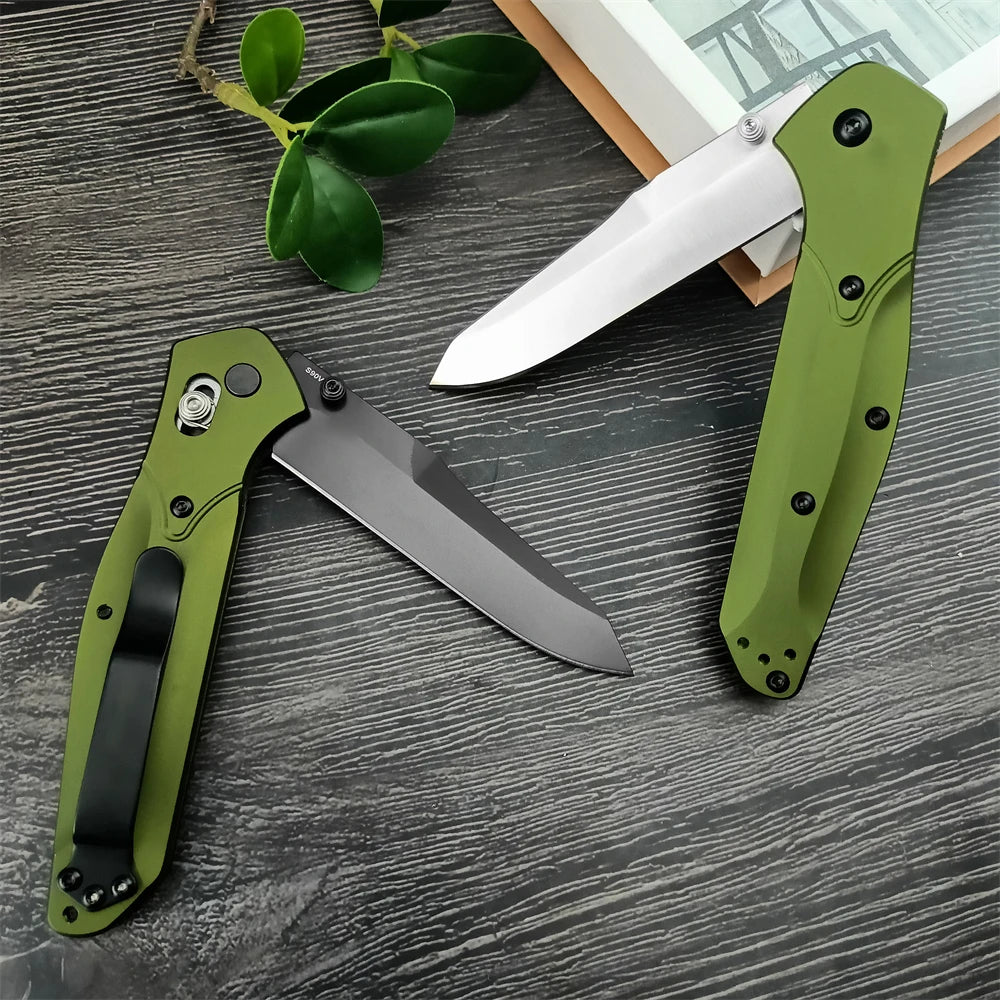 Pocket Knife Aluminium Handle Outdoor Defense Flipper Knives With Dust Bag Tools
